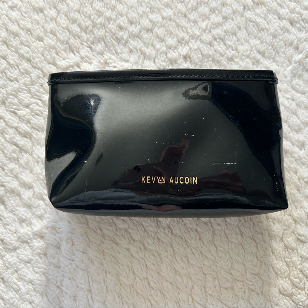 Kevyn Aucoin Glossy Black Makeup Pouch